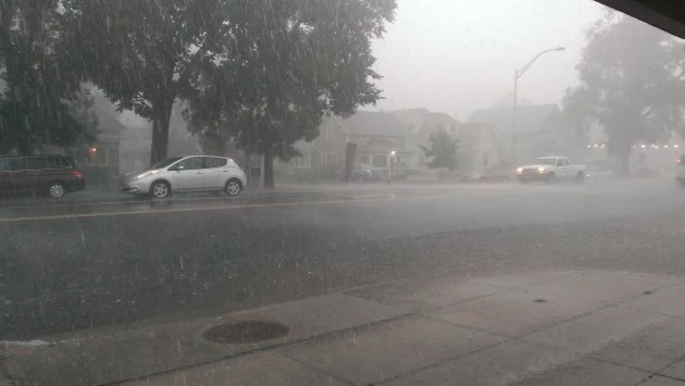 Flash Flood Warning for Larimer County, Heavy Rain Forecasted Main street rain